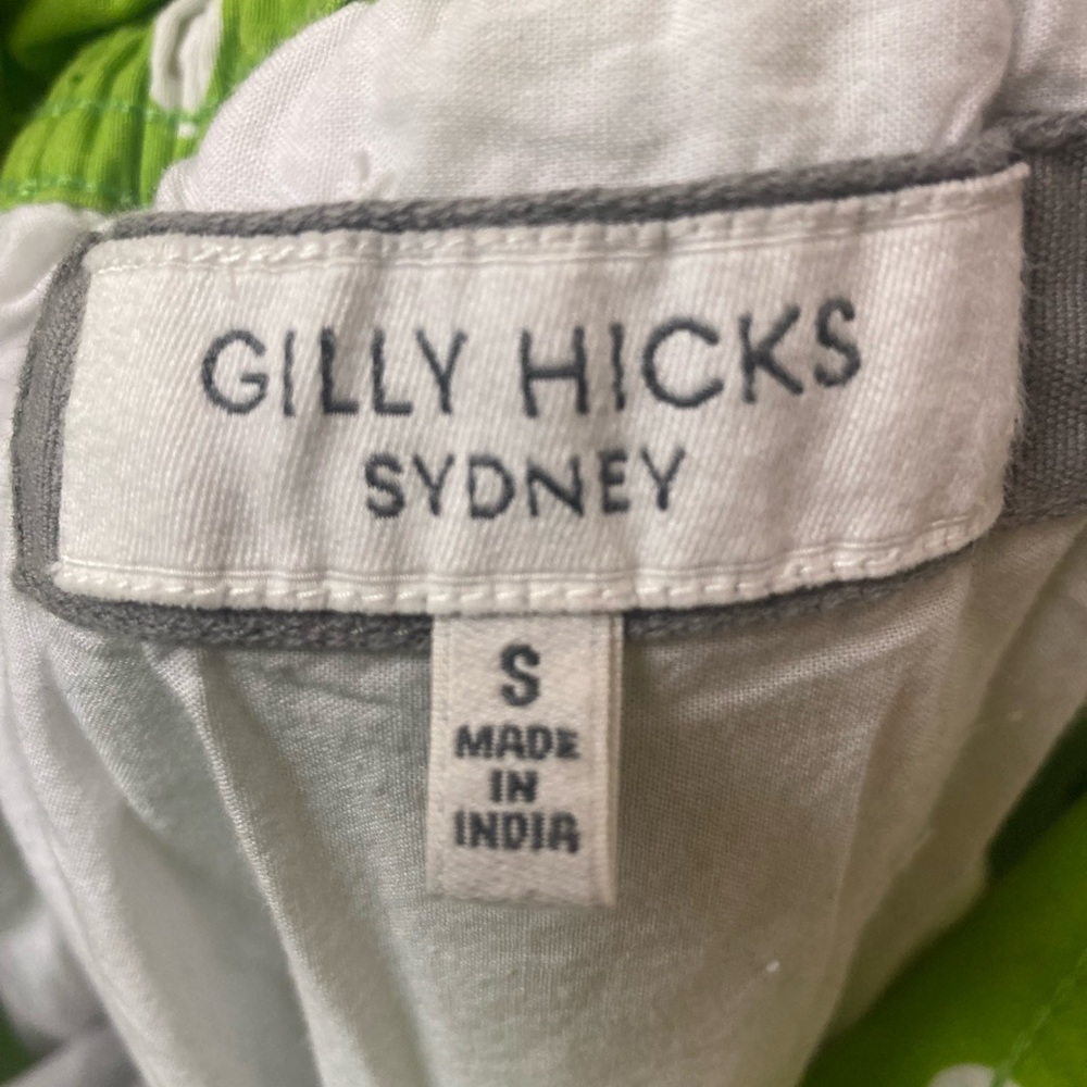 GILLY HICKS Chartreuse Green Polka Dot Mini Skirt (26) - Picture 6 of 6